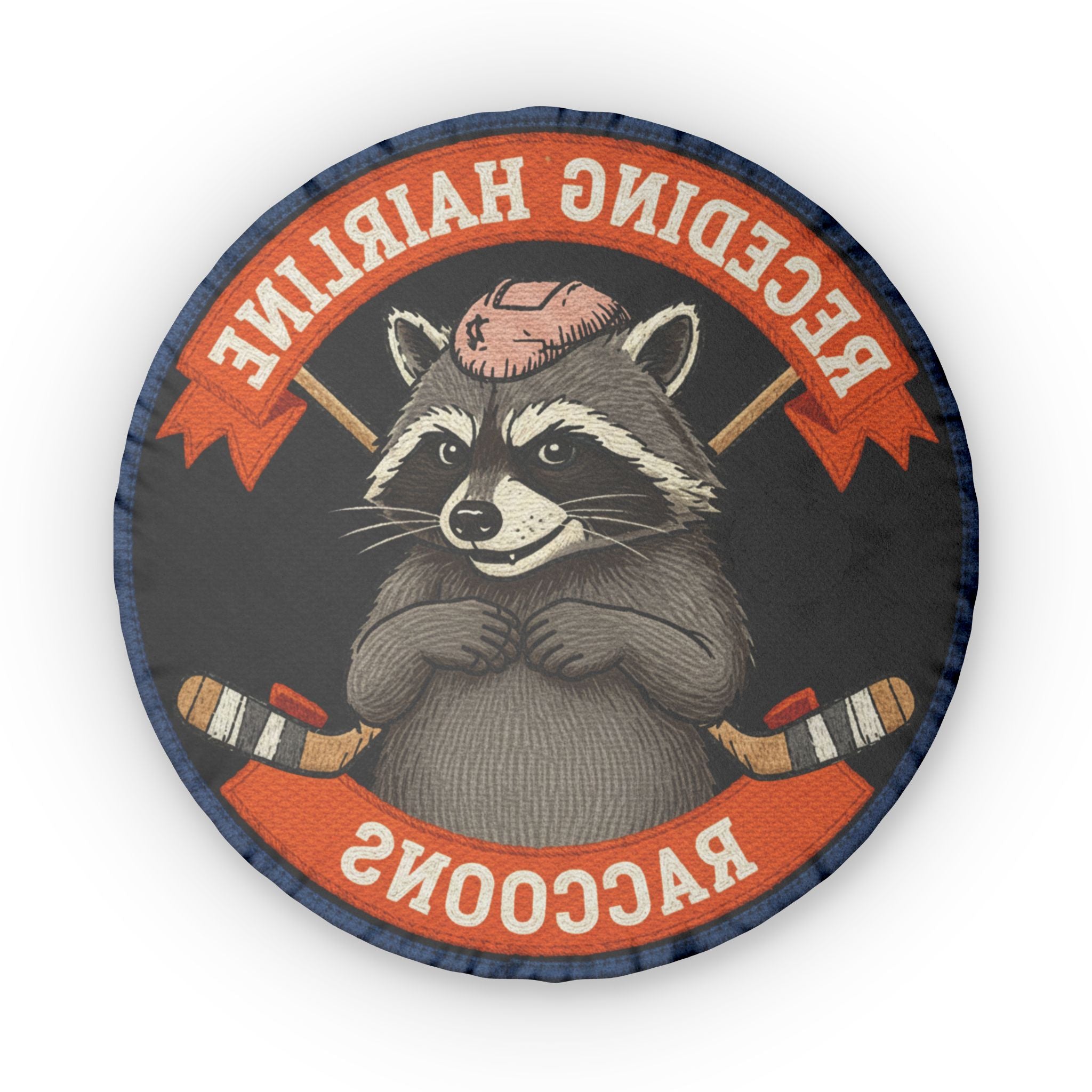 Receding Hairline Raccoons Pillow
