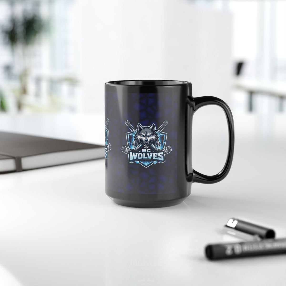 HC Wolves 15oz Black Mug