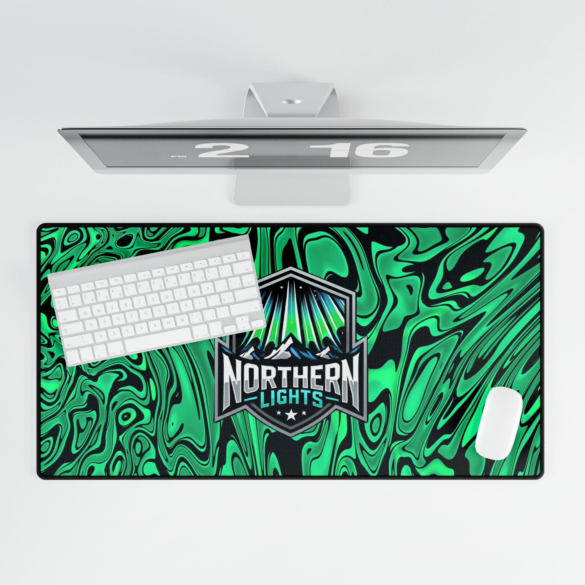 Large Northern Lights Desk Mat 31.5" x 15.5"