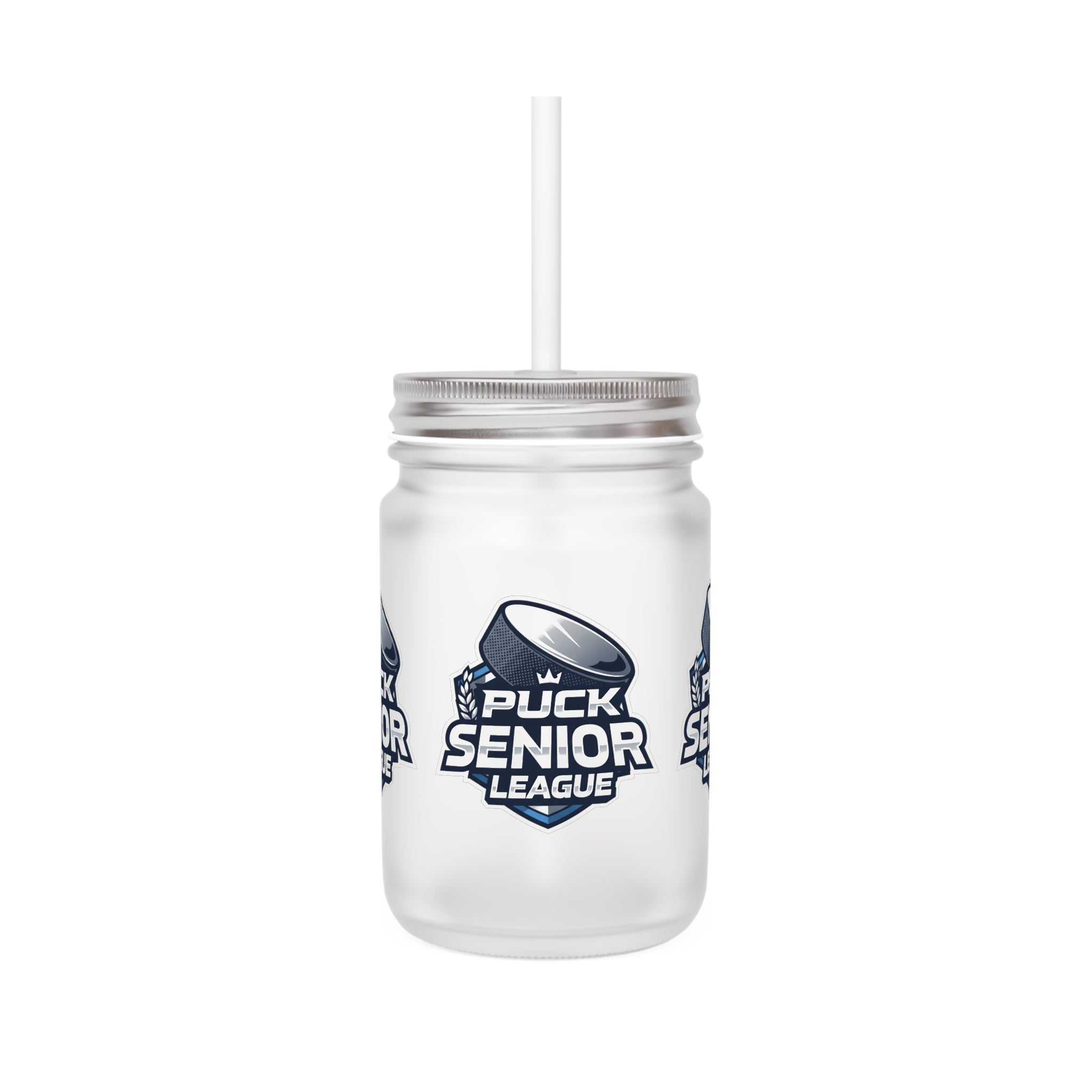 PSL Mason Jar Tumbler — Frosted Mason Jar with Straw