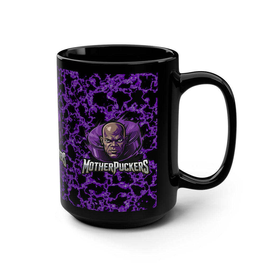 MotherPuckers 15oz Black Mug
