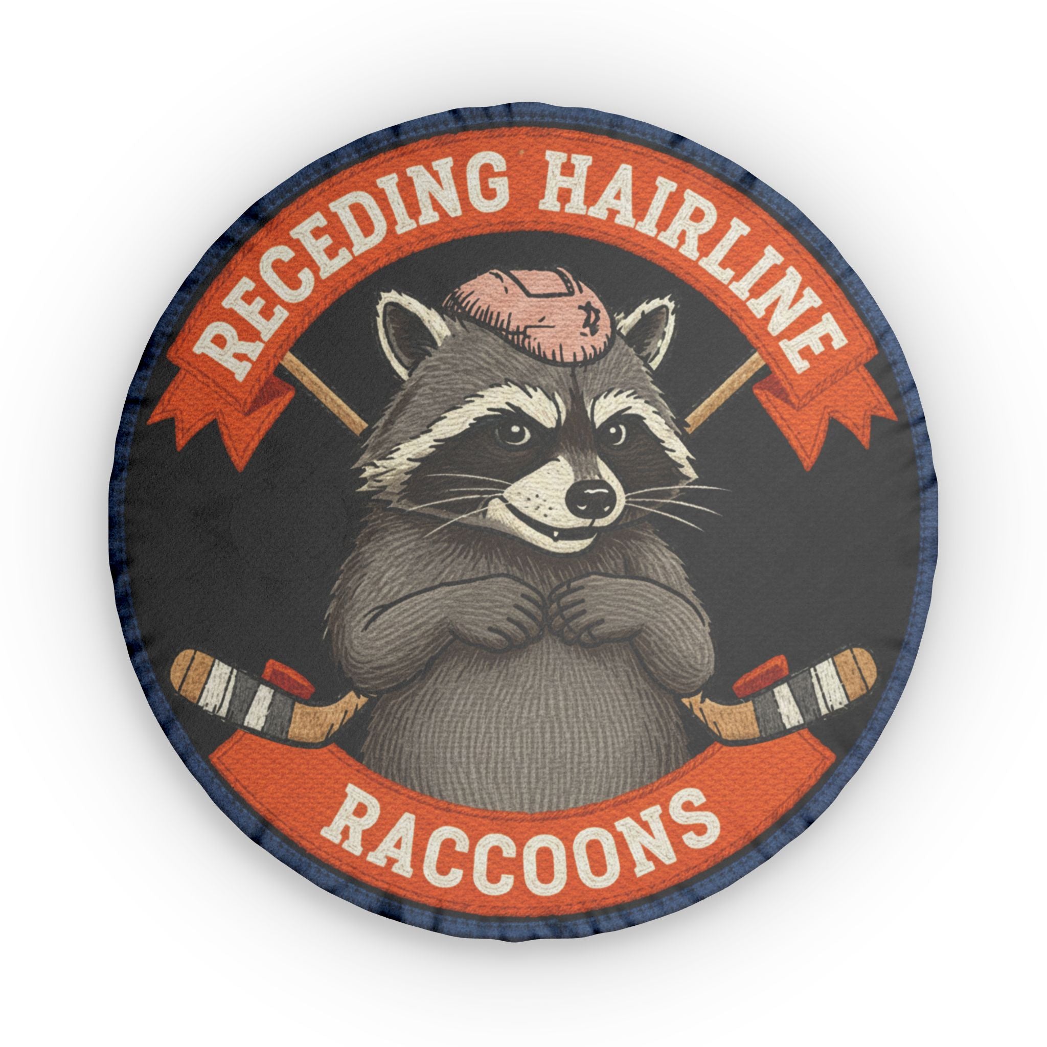 Receding Hairline Raccoons Pillow