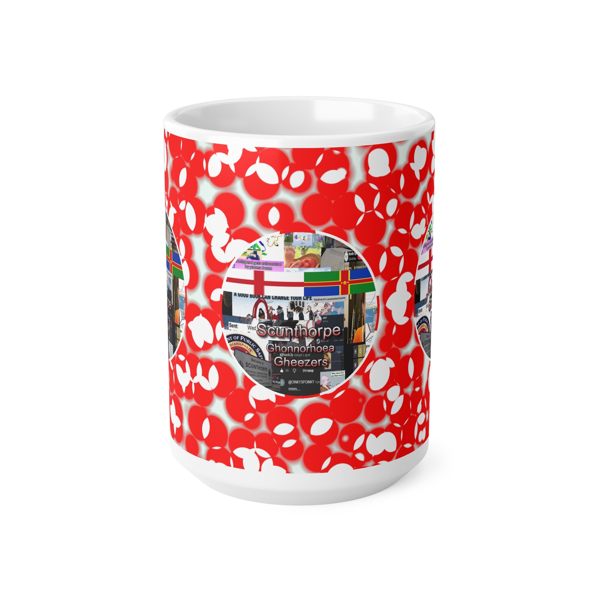 Scunthorpe Ghonorrhoea Gheezers 15oz White Mug