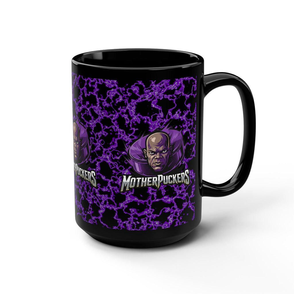 MotherPuckers 15oz Black Mug