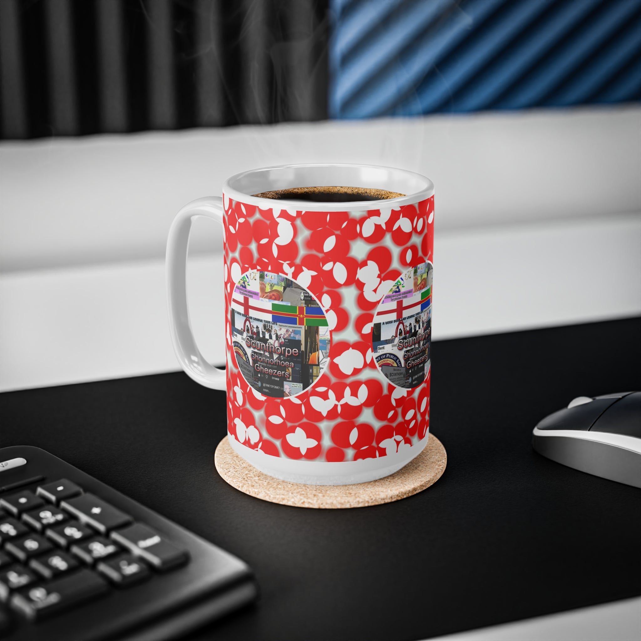 Scunthorpe Ghonorrhoea Gheezers 15oz White Mug