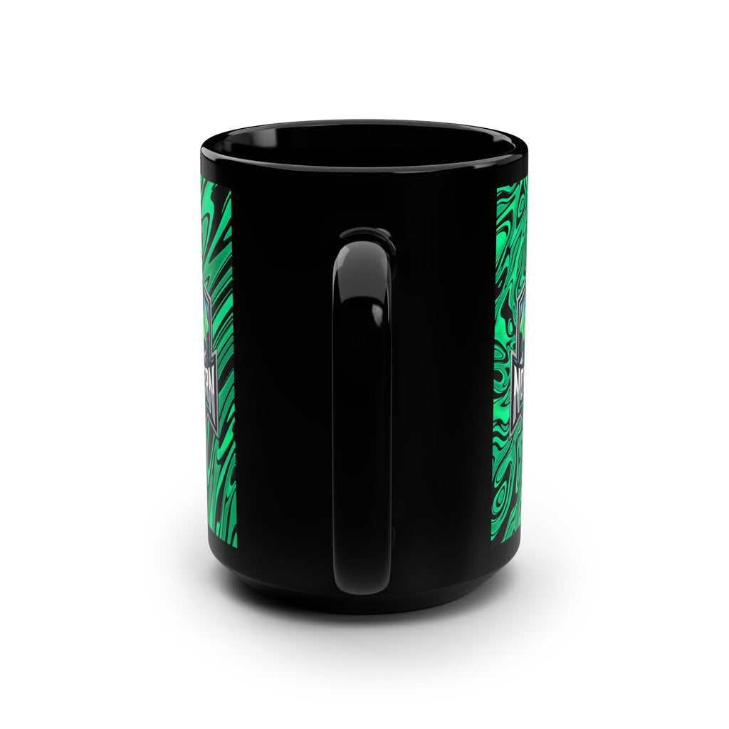 Northern Lights 15oz Black Mug