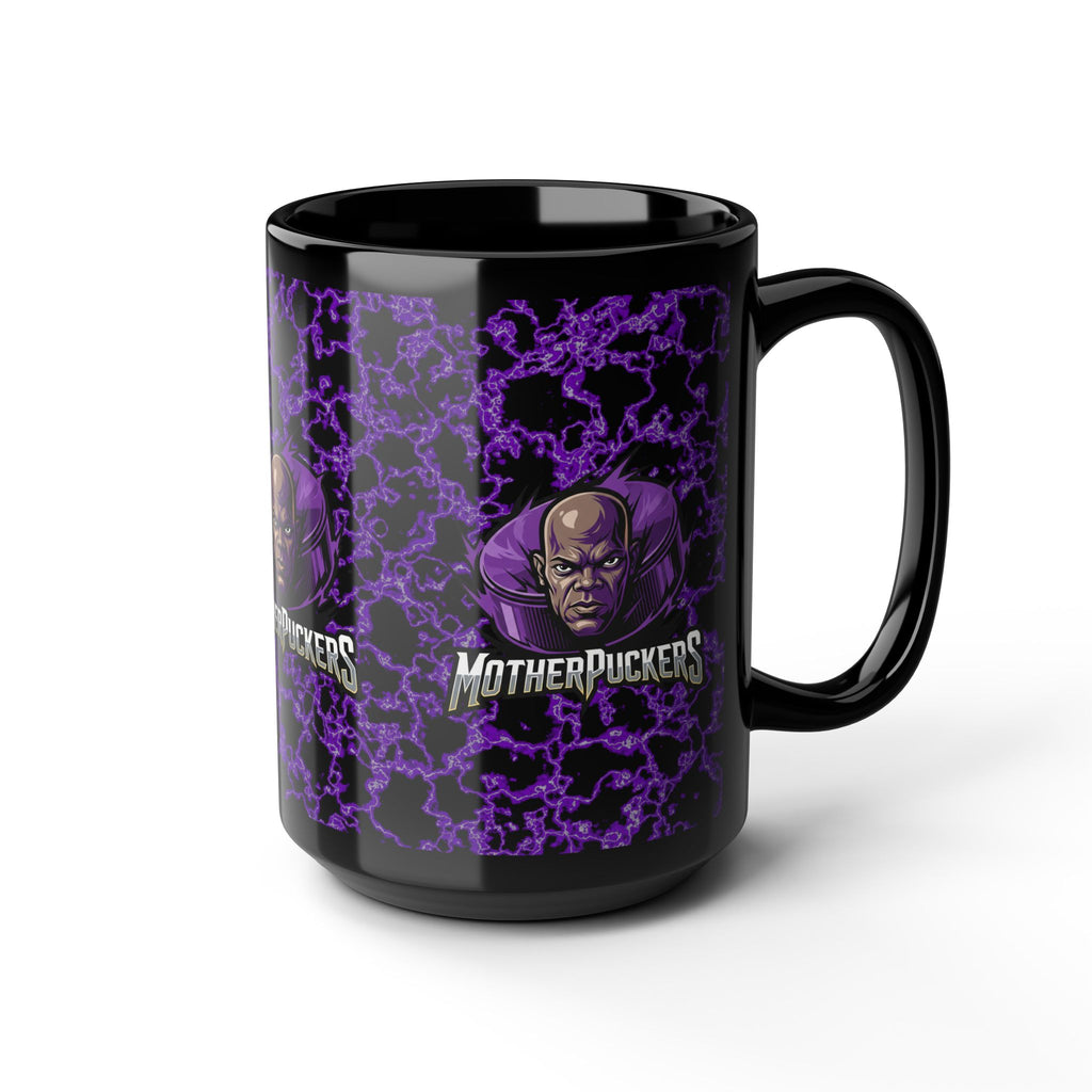 MotherPuckers 15oz Black Mug