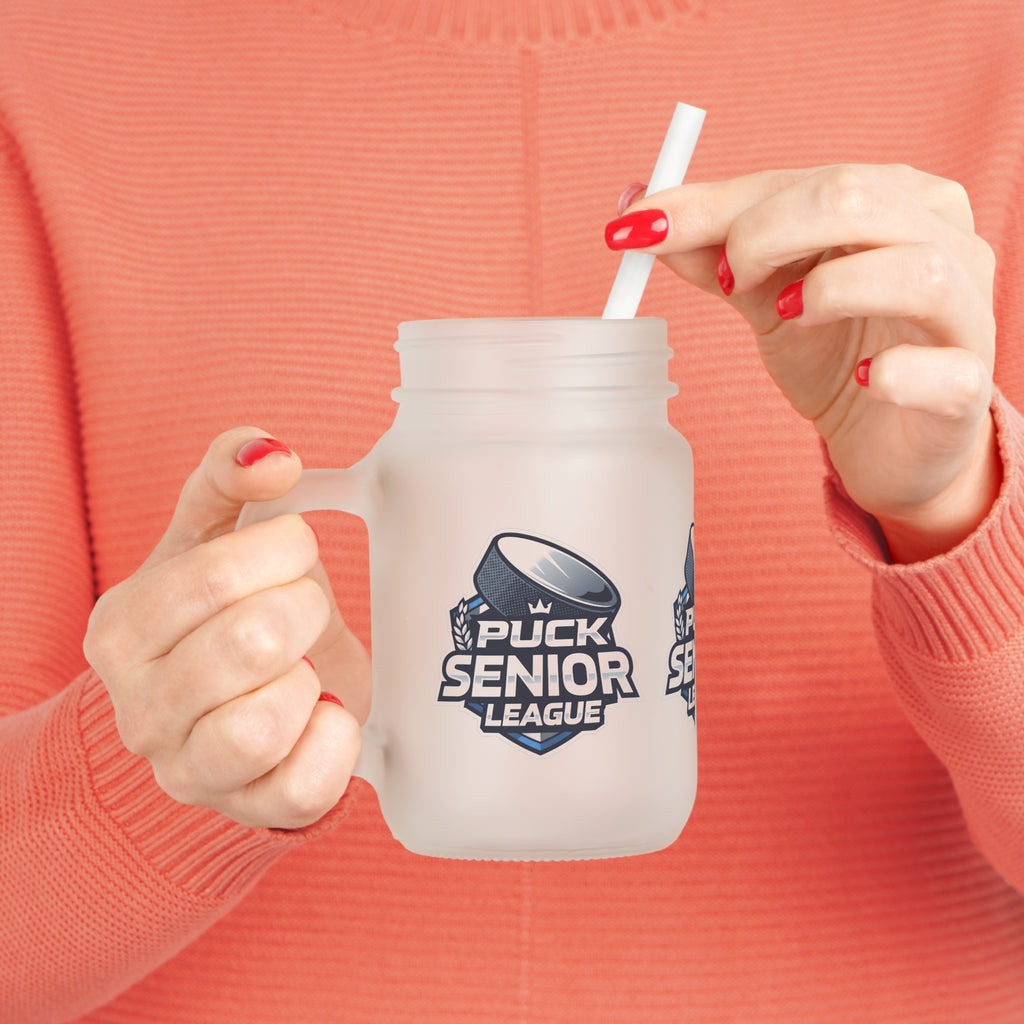 PSL Mason Jar Tumbler — Frosted Mason Jar with Straw