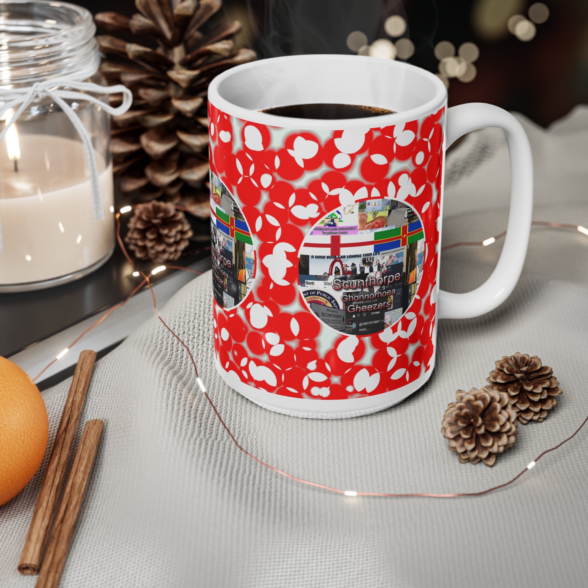 Scunthorpe Ghonorrhoea Gheezers 15oz White Mug