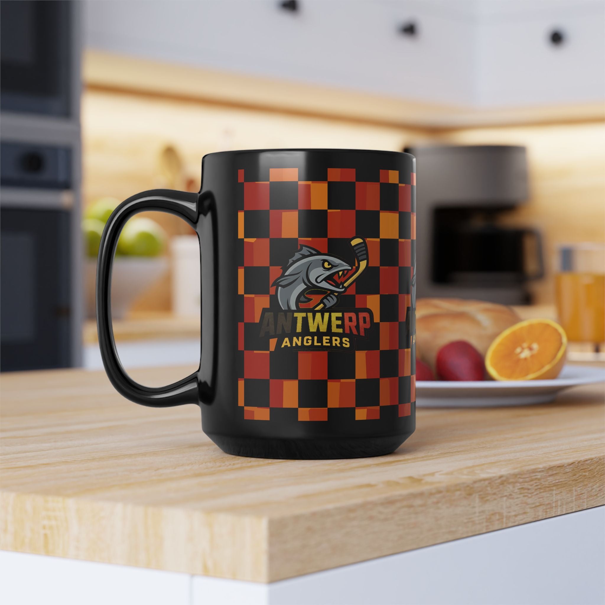 Antwerp Anglers 15oz Black Mug