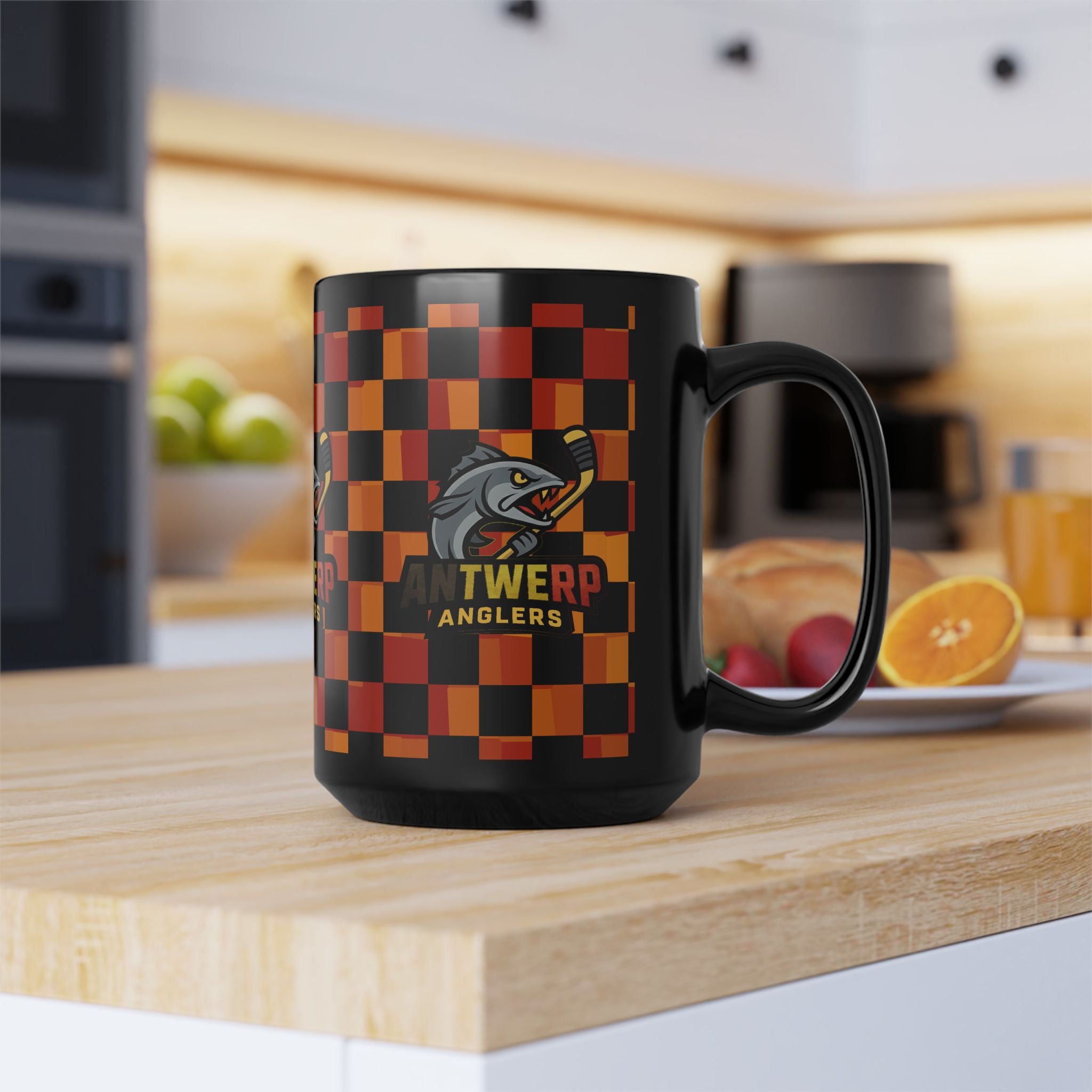 Antwerp Anglers 15oz Black Mug
