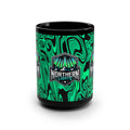 Northern Lights 15oz Black Mug