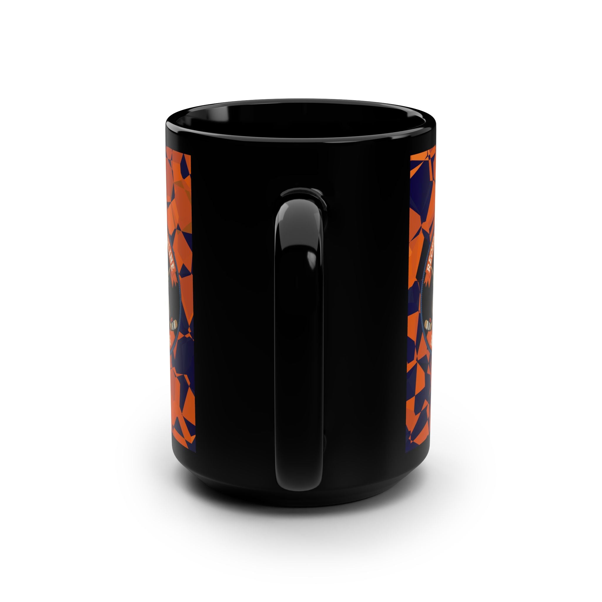 Receding Hairline Raccoons 15oz Black Mug