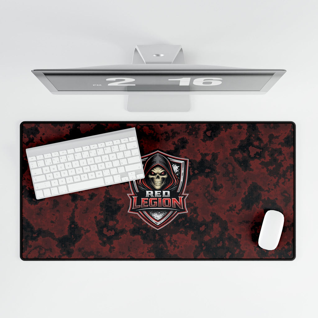 Large Red Legion Desk Mat 31.5" x 15.5"