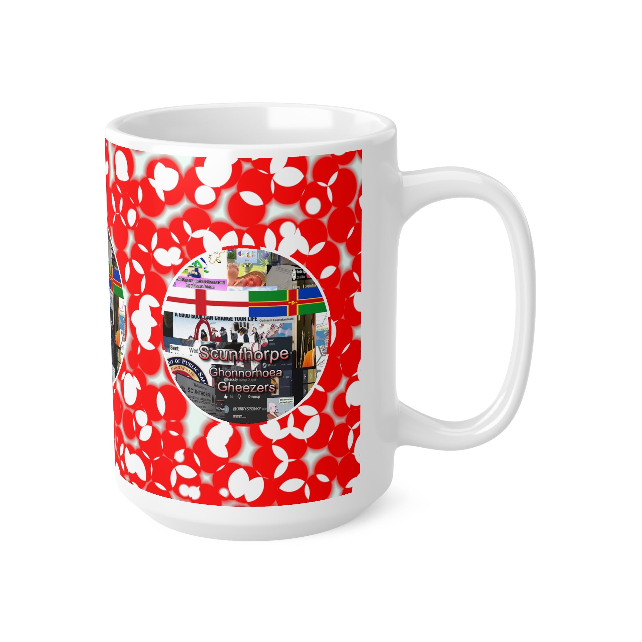 Scunthorpe Ghonorrhoea Gheezers 15oz White Mug