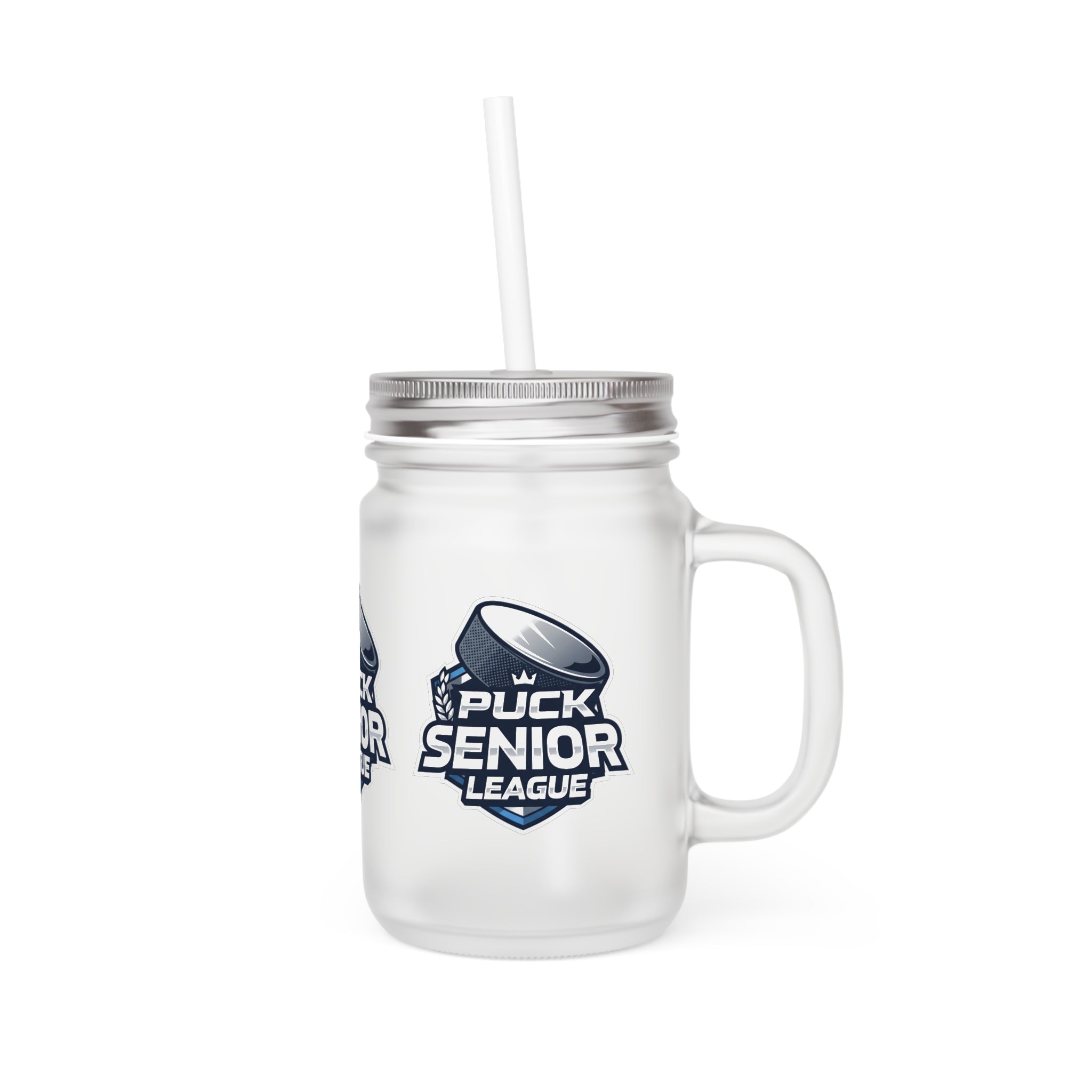 PSL Mason Jar Tumbler — Frosted Mason Jar with Straw